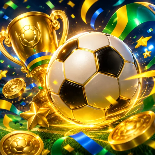 Bola no gramado de um estádio iluminado à noite